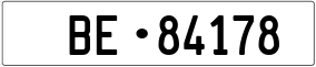 Trailer License Plate
